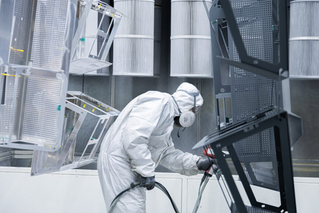 Proceso pintura polvo