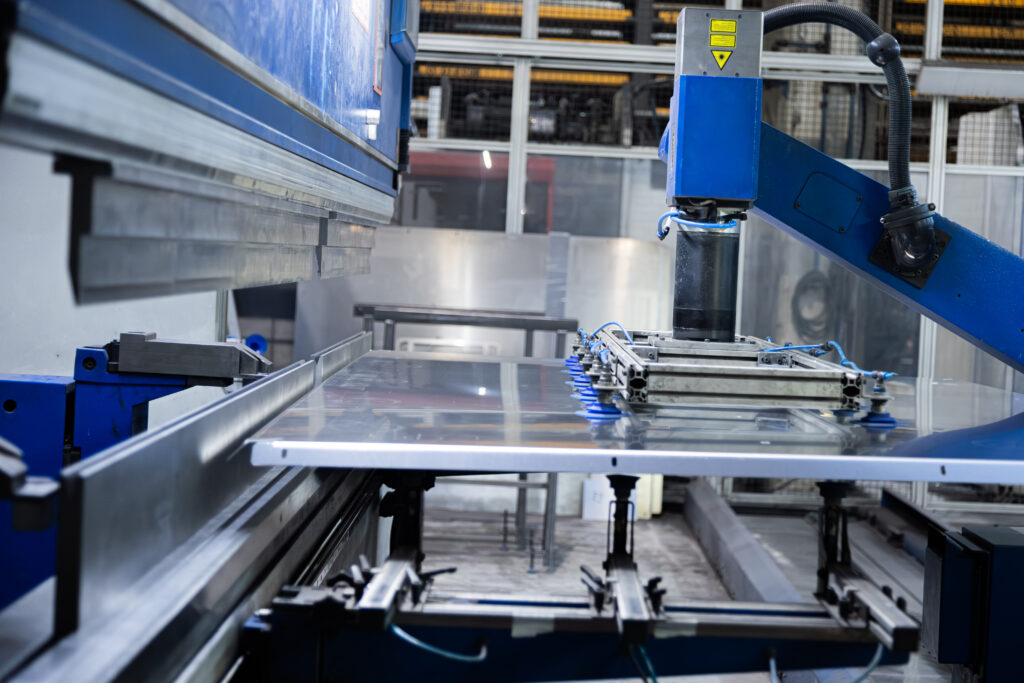 Plegadora automática de lado