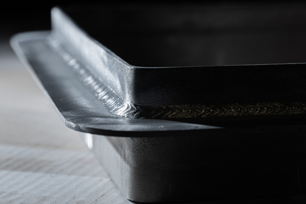 Pieza de aluminio soldada