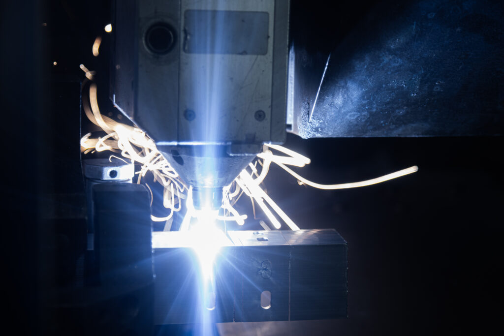 Laser of tubular metal parts